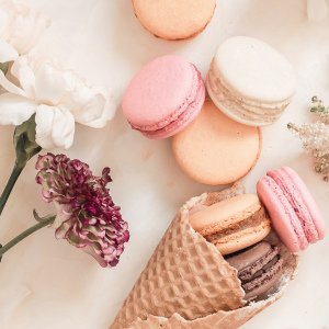 Macarons in 3 flavors